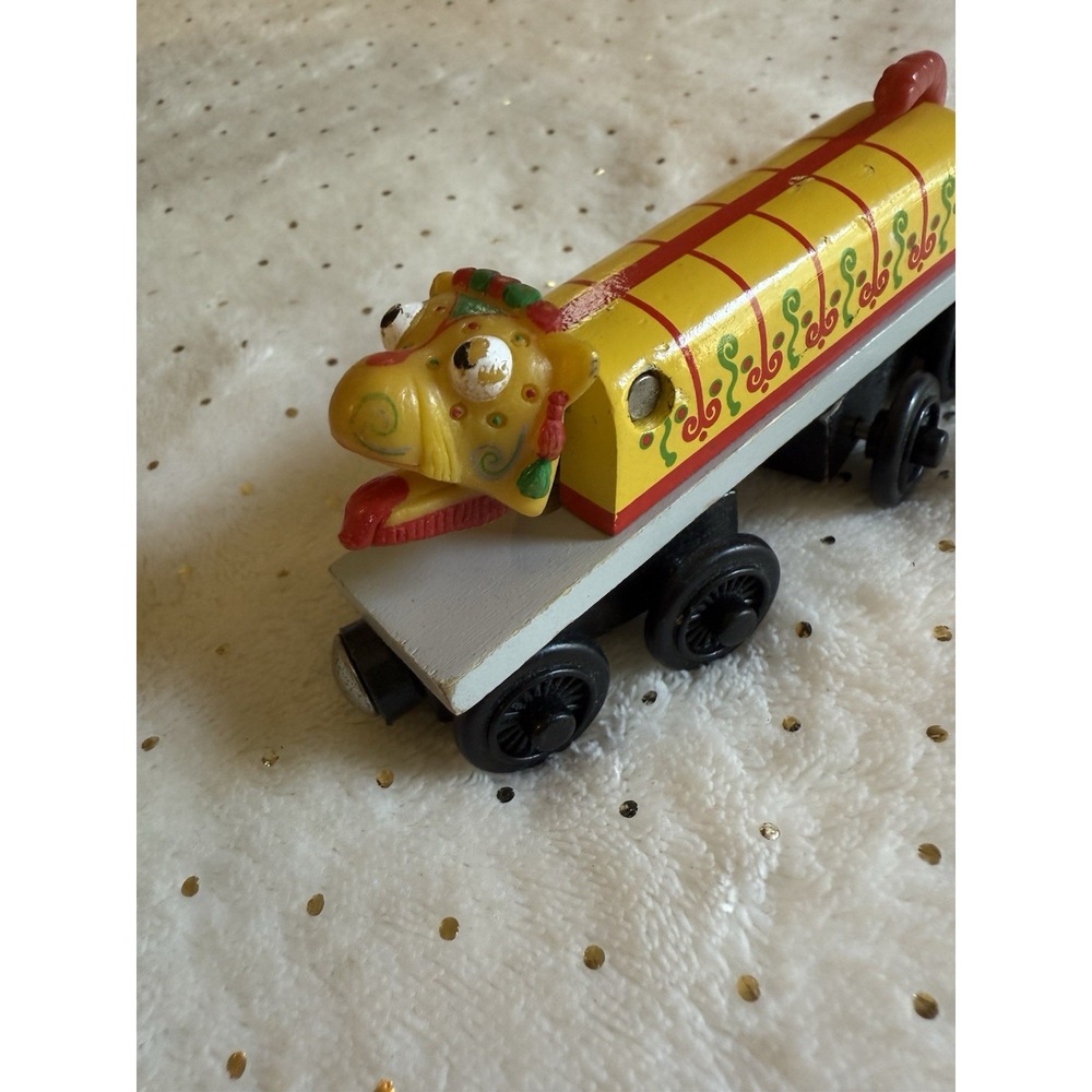 Learning Curve Thomas & Friends Wooden Railway Chinese Dragon Toy Train Yellow
